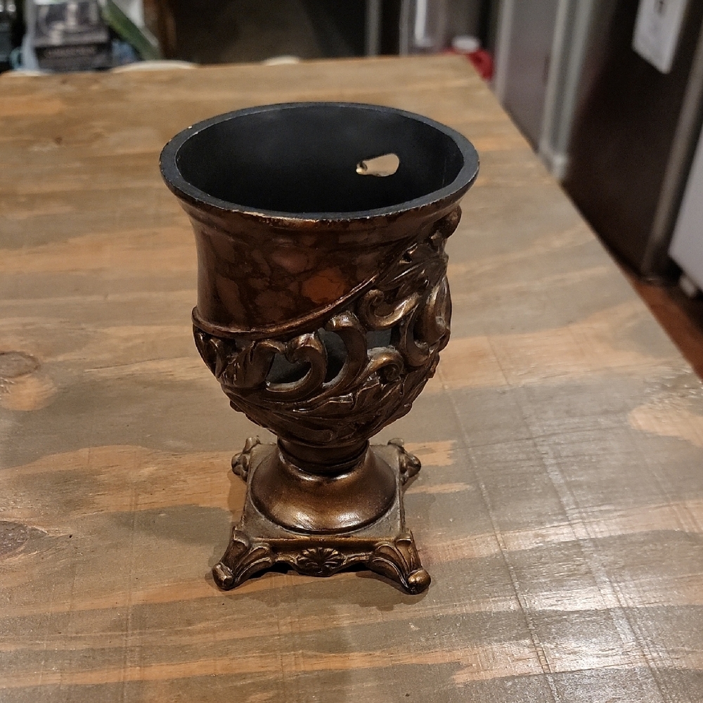 Kirklands Bronze Candle Holder